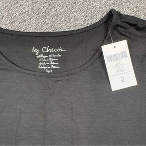 Chico's Smooth Black Long Sleeve Top